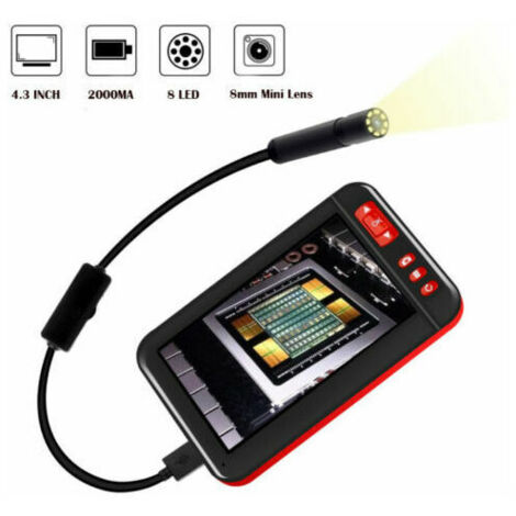10M Endoscope Industriel Caméra D'inspection +écran LCD 4.3'' étanche 1080P