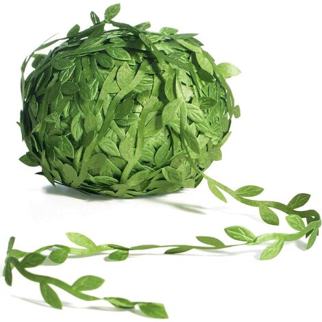 10m Feuille Ruban, Feuille De Vigne Artificielle Corde Décoration Ruban Sauvage Jungle Plantes Verdure Pour Baby Shower Party Mariage Maison Guirlande Et Bricolage Artisanat