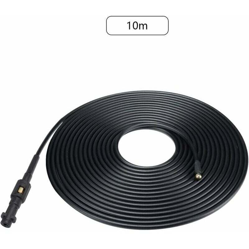 Alovez - 10M Flexible Tuyau Déboucheur, Déboucheur De Canalisations Set, Tuyau Flexible Haute Pression Pour Kärcher Nettoyeurs Haute Pression