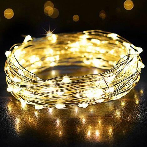 10M LED light string 100 USB light string, for bedrooms, indoor, Christmas, outdoor, party, wedding, DIY, etc. White hot