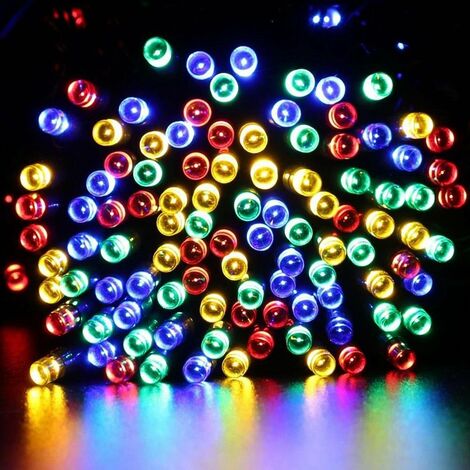 10m LED Solarleuchten Garten Balkon Hängend, Solar Lichterkette Outdoor, Solarlicht Wasserdicht Außen Innen Deko Beleuchtung