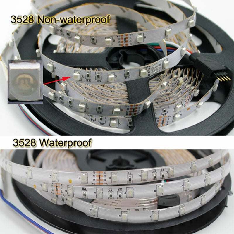 10M LED-Streifen mit Farbwechsel und 44-Tasten-IR-Fernbedienung | 07634062328241