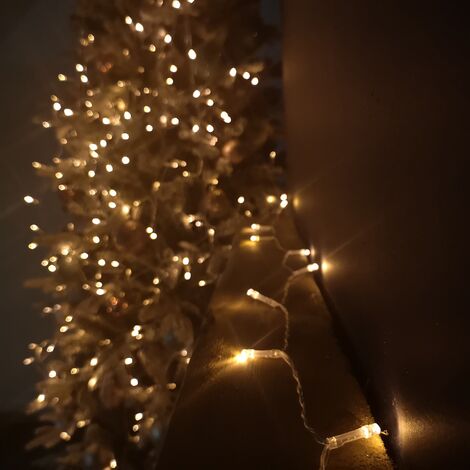 10m Multi Function Battery Operated Vintage Gold LED Fairy Lights Christmas Decorations with Timer