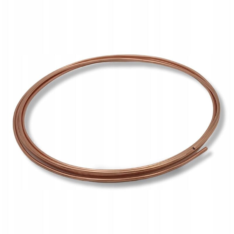 10m - Tuyau en cuivre souple pour conduites de frein à carburant 6,35x0,8 1/4'
