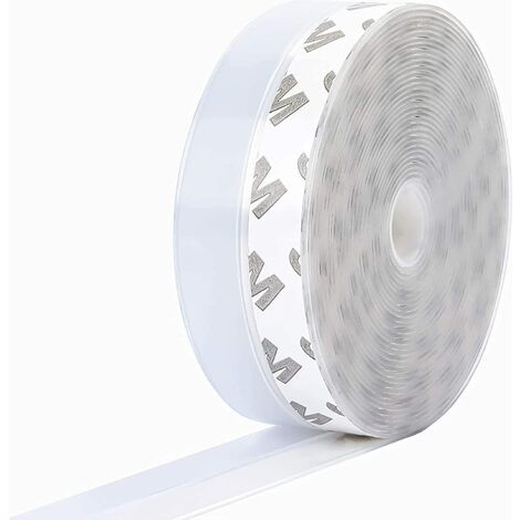 10m×25mm 2 Pack Bande D'étanchéité en Silicone, Oi-FRIS Joint de Portes et fenêtres Auto-adhésif, Transparent Joint de Fond de Porte pour Anti-poussière, Résistant aux Intempéries, Insonorisant - 10m