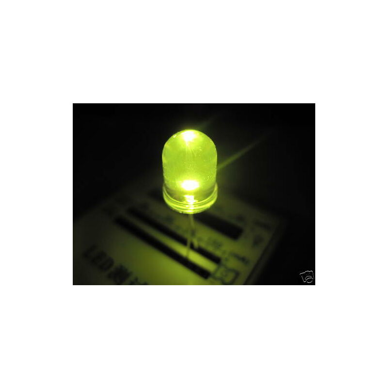Image of 10mm 10pz led gialli giallo ultraluminosi 80'000mcd