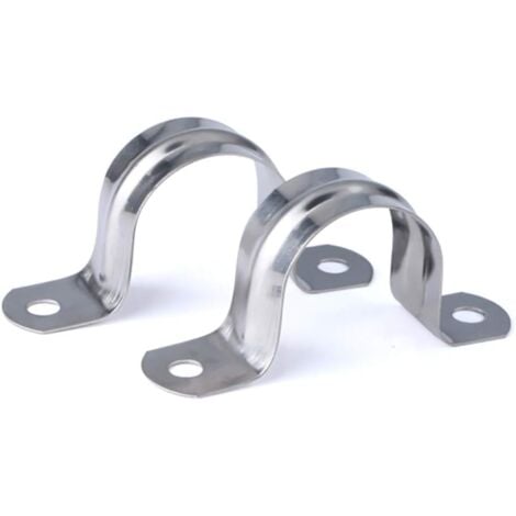 10MM 304 Acier Inoxydable U-Tube Pince Anneau De Connexion Tuyau Pince Carte serrage en forme de U Selle Carte Tuyau Attache 20 PCS
