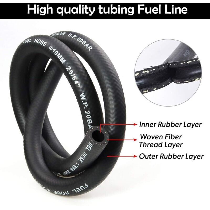 Image of 10mm diameter fuel hose kit, 1&hellip;