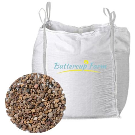 10mm Pea Gravel - Natural Stone - Premium Aggregate Bulk Bag - 850 kilos
