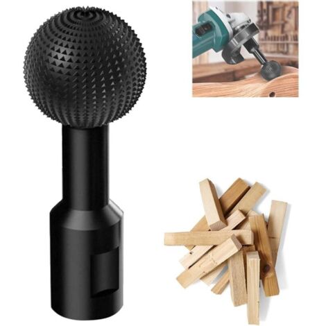 10mm Rotary Spherical Wood Milling Cutter Grinding Head for Wood Carving Grinder, Carving Drill Bit, Spherical File for Angle Grinder 100/115/125