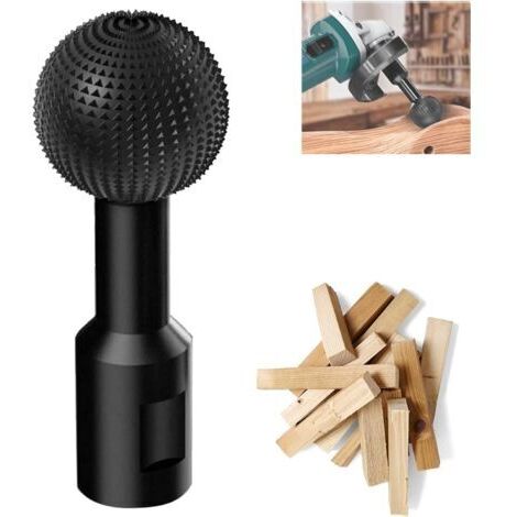 10mm Rotative Fraise Spherique bois Tête de Meulage pour Meuleuse Sculpture sur Bois Foret Sculpture Lime Sphérique pour Meuleuse d'angle 100/115/125