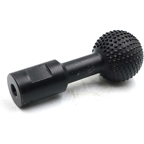 10mm Spherical Wood Groove Engraving Tool, Spherical Rotary Burr, Spherical Steel Rotary File for Drill Grinder, Polishing and Engraving, Black