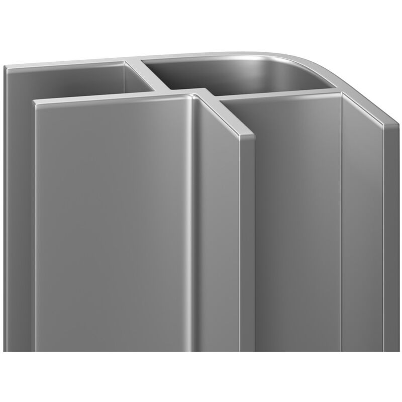 WholePanel 10mm Silver Wall Panel External Corner Trim