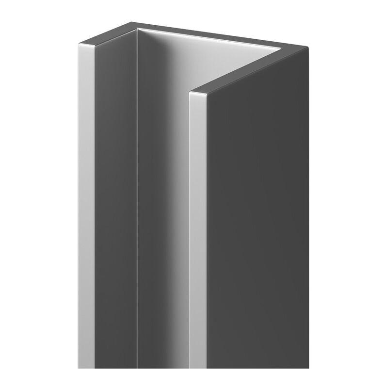 Wholepanel - 10mm Silver Wall Panel u Trim - Silver