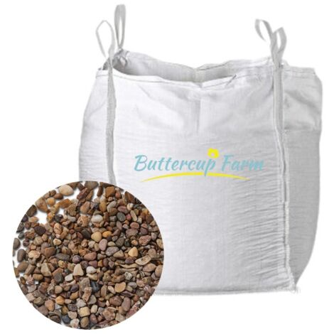 10mm Washed Quartzite Gravel  - Premium Aggregate Bulk Bag - 850 kilos