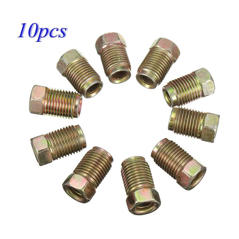 Linghhang - 10mm x 1mm Male Brake Pipe Screw, Fit for 3/16' 3/8' UNFx 4tpi Brake Pipe