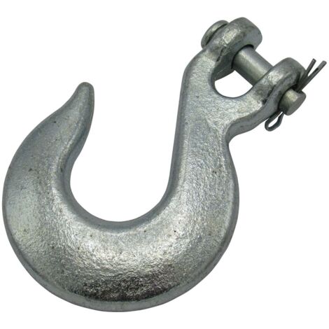 10MM Zinc Plated Clevis Slip Hook - Pull Chain 3/8" Forestry Recovery