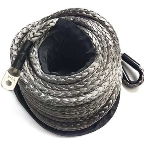 10mmx30m Windenseil Schmelzpunkt Seilwinde Kunststoffseil Synthetikseil Polished Anodized 23809 LBS