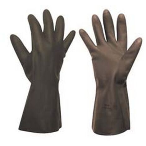 10PA GUANTI DA LAVORO INDUSTRIALI ANTIACIDO IN NEOPRENE - tg.M mis.8