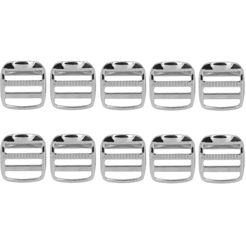 10pcs 1 Inch Boucle en métal ajustable pour sacs de bricolage et accessoires