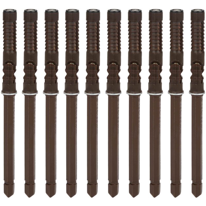 10Pcs 10x100 Support d'étagère murale dissimulée Support de fixation pour étagère Kit Accessoire