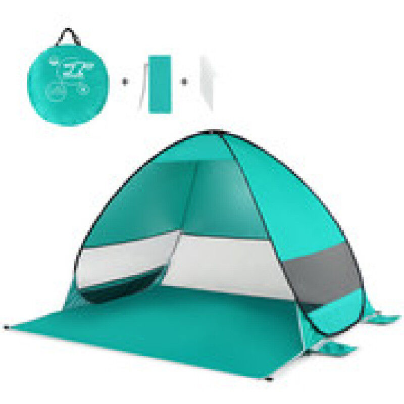 LIFCAUSAL Tente Plage Auto-déployable Cabana Abri Solaire UV50+ Léger pour Camping, Pêche et Randonnée