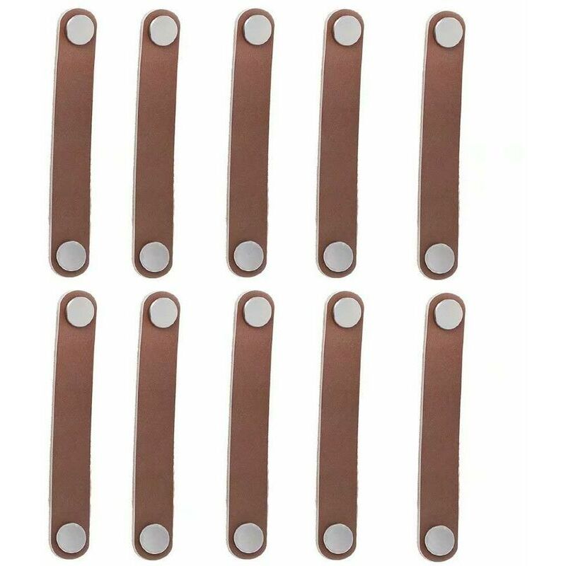 10pcs 128mm Retro Leather Drawer Door Handles / Knobs / Handles / For Wardrobe Closet Briefcase Suitcase Wine Cabinet Wooden Box Gift Box Shoe Box