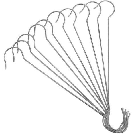 10pcs 16 inch Outdoor Plant Hanging S Hooks Compatible with Baskets, Bird Feeders