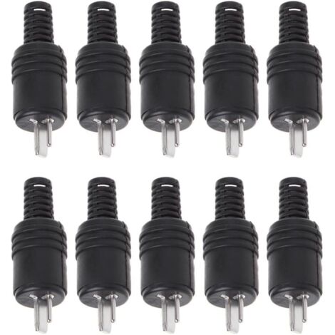 10pcs 2 Pin DIN Speaker Plug 2 Pin Socket HiFi Speaker Cable Soldering Connector