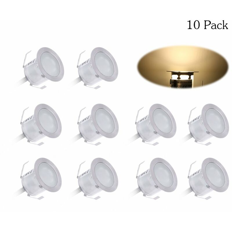 

10PCS 32mm LED Deck Lights , Pathway Floors Escaleras Paso Decoraciones Lamparas