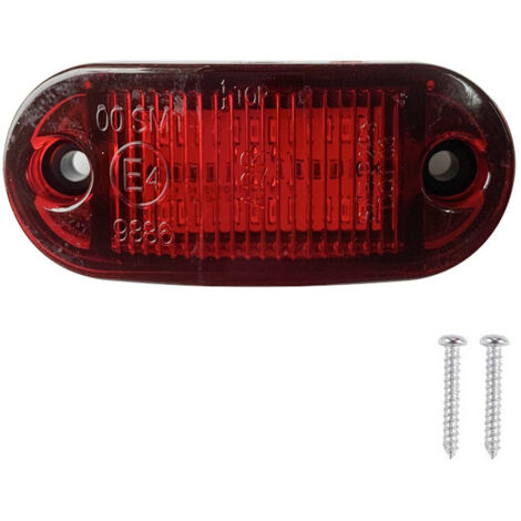 10PCS 6-LED Feux de position de remorque Rouge 12-30V LED Indicateurs de position latéraux Feux de dégagement Feux arrière pour voiture camion remorque camping-car étanche