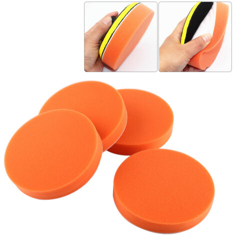 10Pcs 6"(150mm) Sponge Polishing Buffing Waxing Pad Kit Tool For Car Polisher Buffer Orange