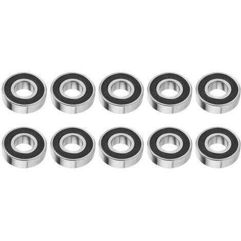 10pcs 6204-2RS Roulements à Billes, Joint Double Face à Grande Vitesse Roulement à Billes Rainure Profonde Roulement à Billes Rainuré Profond Double Scellé 17x47x14mm