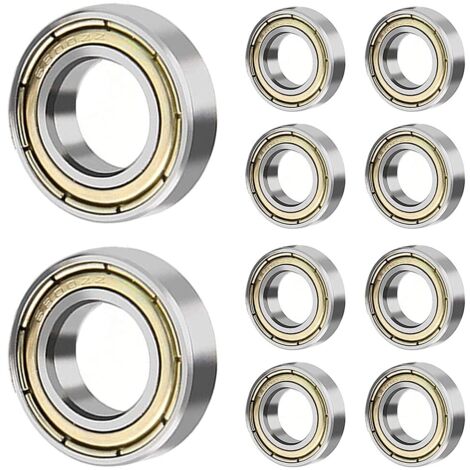 10pcs 6800ZZ Roulement à Billes de Section de Mur Mince en Acier 10mm x 19mm x 5mm