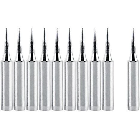 10pcs 900M-T-I Pointes de Fer à souder, Outil de Station de Pointes de Fer à souder de Remplacement pour la Station de soudage HAKKO 936937, pour Rapide, pour Aoyue, pour Yihua, etc
