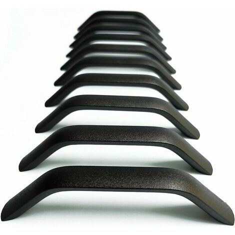 10pcs 96mm Maniglie e pomelli per cassetti Maniglie per porte dell'armadio da cucina Cassetto Armadio Camera da letto Mobili Interasse Nero