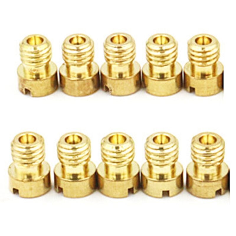 Image of Tlily - 10PCS Adatto per il Secchio Scooter un Spruzzo Principale PE24/26/27/30 Halma CG-125 Ugello Foro di Misurazione Carburatore Nibi A-03