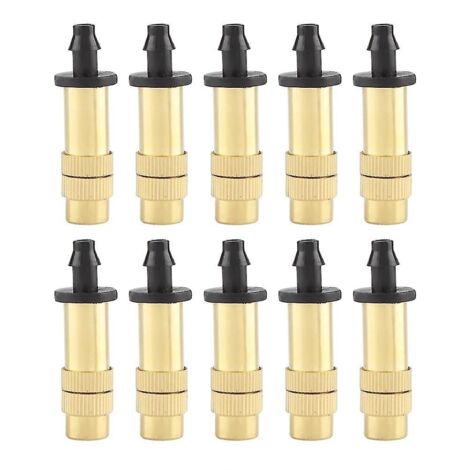 10Pcs Adjustable Copper Micro Watering Nozzle Micro Misting Garden Watering Nozzle