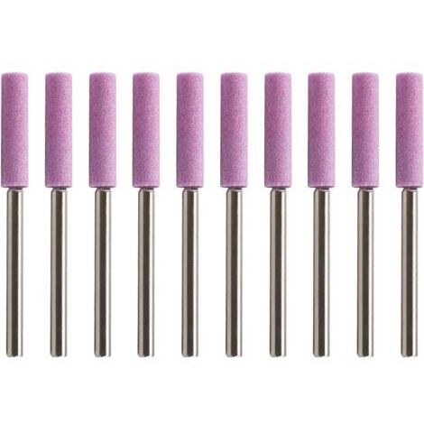 10pcs Affûteur Tronçonneuse Compatible pour Polissage de Chaîne Tronçonneuse à Manucure (Arbre 4mm)
