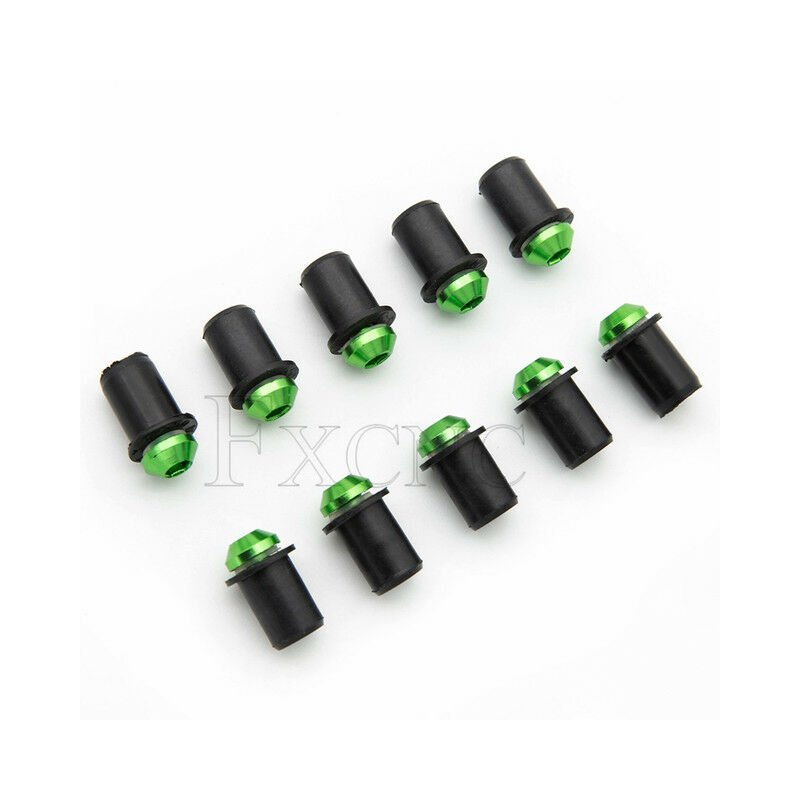 10PCS alluminio moto M5 X 15mm bullone parabrezza