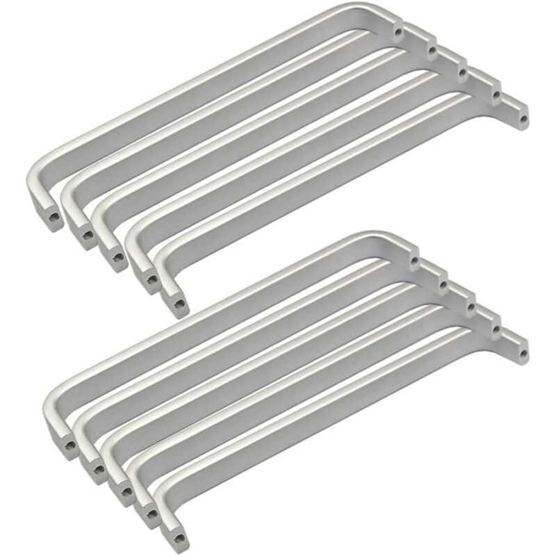 10pcs Aluminum Kitchen Cabinet Door Handles Cupboard Drawer Bedroom Furniture Pulls (192MM)