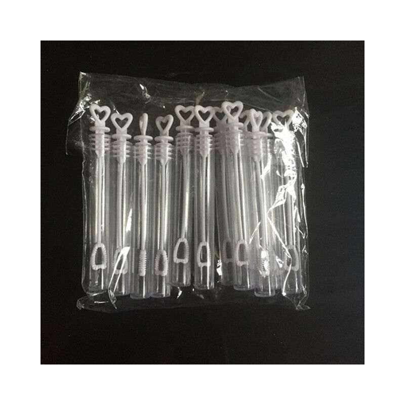10Pcs amore cuore bacchetta tubo bolla bottiglia