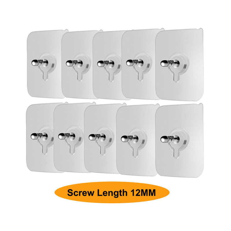 10Pcs appesi a parete chiodi senza soluzione di
