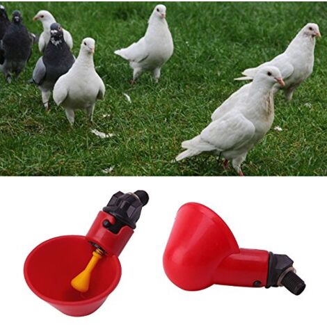 10pcs Automatic Poultry Drinking Cups, Poultry Water Bird Feeder, Automatic Plastic Drinker for Chickens, Chicken Coop, Chicken House Feeding Arch