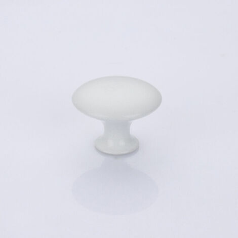 10PCS blanc Tiroir de Porte Poignée, 30mm Bouton de Meubles, Unique Trou Rond Boutons de Tiroir, Boutons de Porte, Poignées de Meuble pour Placard Armoire Cuisine, Chambre d'enfant