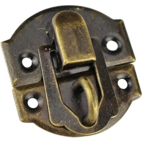 10pcs Bote  Bijoux Antique Verrouille Cadenas Vintage Cadenas Fermoir Loquet Pour Tiroir Valises