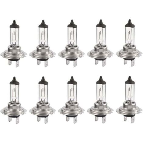 10pcs Bulbes Led 12V H7 55W, Durable Ampoule blanche chaude Feux de route/feux de croisement pour voiture