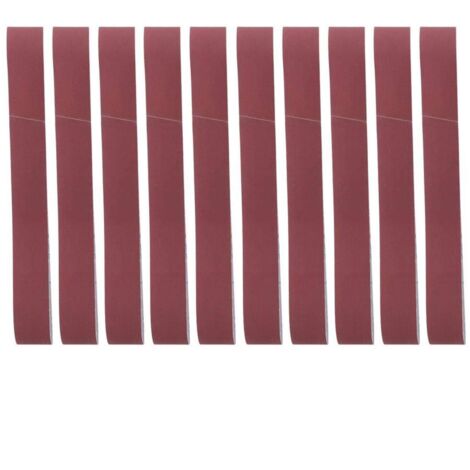 10Pcs Ceinture de Ponçage à L'alumine Bande de Ponçage Outil de Polissage de Meulage 740 X 40Mm Pour Le Travail Du Bois (400 Grit)