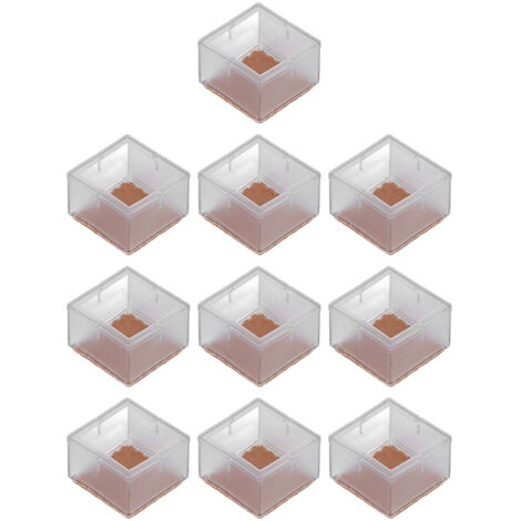 10PCS Chair Leg Floor Protector Rubber Felt Table Leg Cover Anti Slip Furniture Leg Protector for Office Home