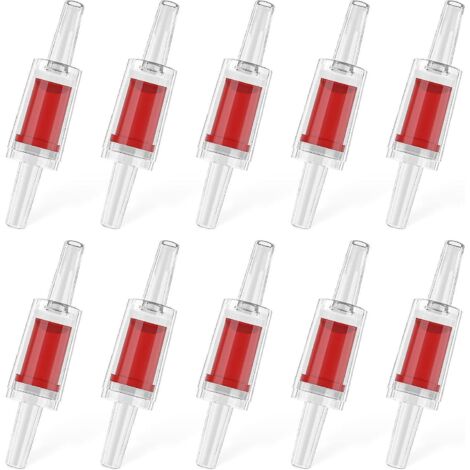 10pcs Clapets Anti-retour D'aquarium Pour Pompe  Air Clapets Anti-retour Unidirectionnels Protecteur De Pompe Pour Tube De Ligne D'air De 0,4 Cm P